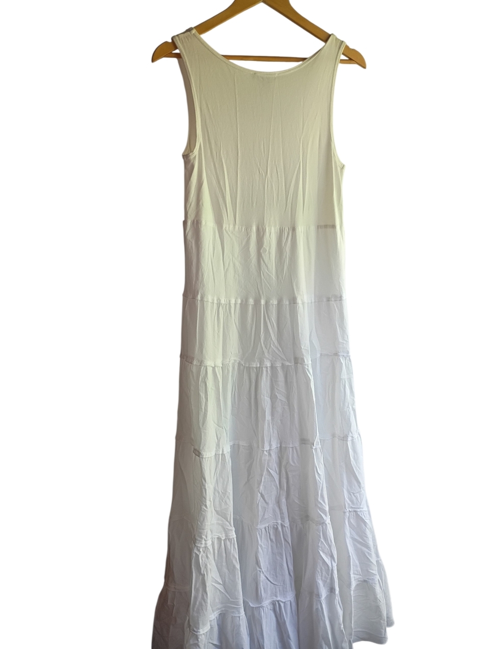 EUC Chelsea And Theodore White Maxi Dress Size Small - Picture 4 of 5